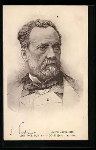 AK Portrait von Louis Pasteur
