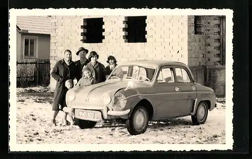 Foto-AK Auto Citroen Dauphine, Kfz-Kennzeichen W461-903