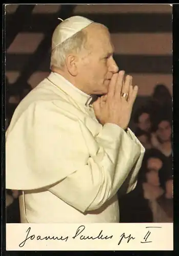 AK Papst Johannes Paul II. beim Beten