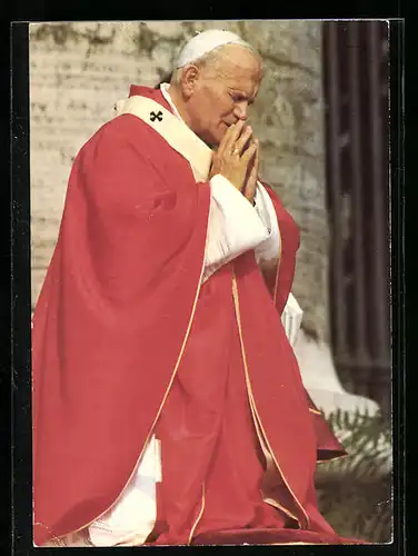 AK Papst Johannes Paul II. beim Beten