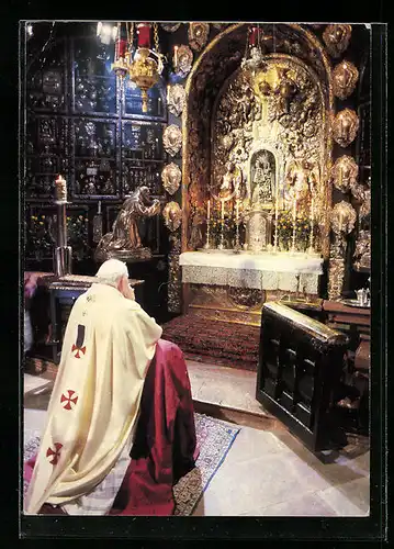 AK Papst Johannes Paul II. vor Gnadenaltar in Altötting