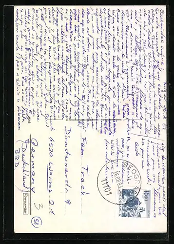 AK Papst Johannes Paul II. sitzt auf dem heiligen Stuhl