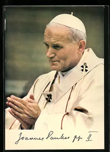 AK Papst Johannes Paul II. betet