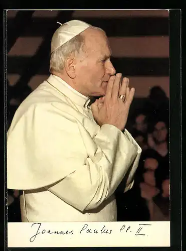 AK Papst Johannes Paul II. beim Beten