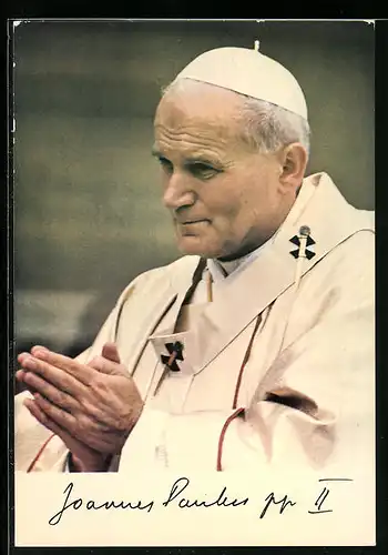 AK Papst Johannes Paul II. beim Gebet