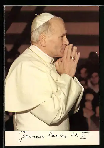 AK Papst Johannes Paul II. beim Beten