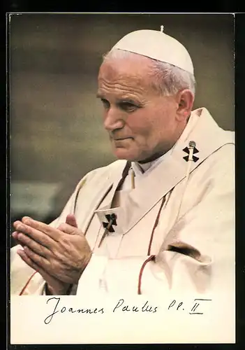 AK Papst Johannes Paul II. beim beten