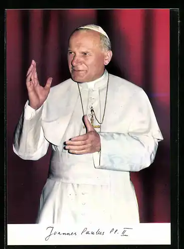 AK Papst Johannes Paul II. spendet Segen