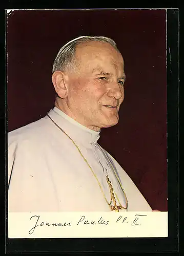 AK Papst Johannes Paul II. im Portrait