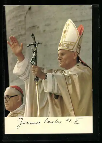 AK Papst Johannes Paul II. bei einer Messe