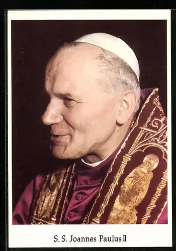 AK Papst Johannes Paul II. im Portrait