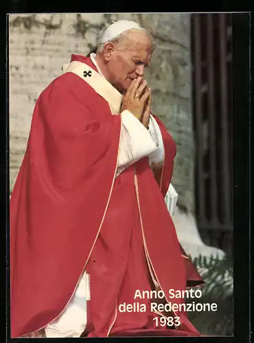 AK Papst Johannes Paul II. im Gebet