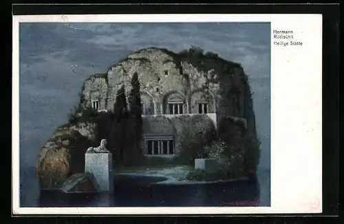 Künstler-AK Hermann Rüdisühli: Heilige Stätte
