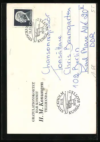 AK Gustav VI. Adolf von Schweden im Portrait