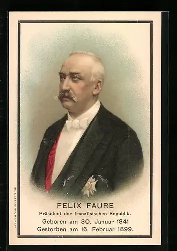 AK Felix Faure, Präsident der französischen Republik