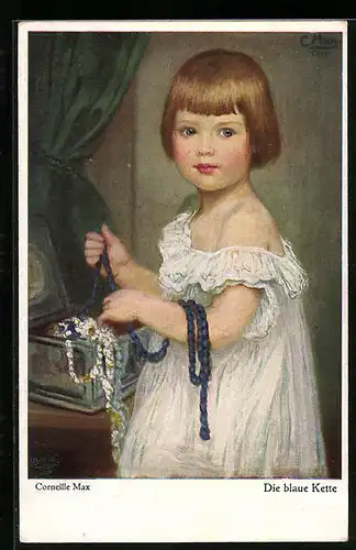 Künstler-AK Corneille Max: Die blaue Kette