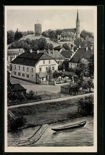 AK Bad Abbach a. D., Gasthof zur Post