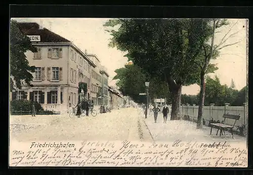 AK Friedrichshafen, Blick in die Friedrichstrasse