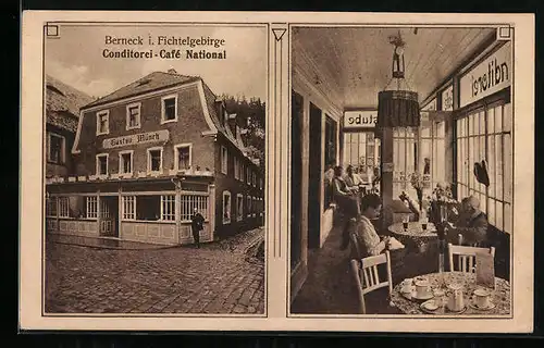 AK Berneck i. Fichtelgebirge, Café National