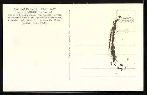 AK Muggendorf, Gasthaus-Pension Eberhard, Totalansicht