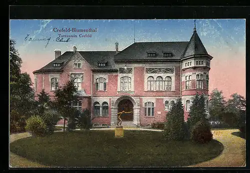 AK Crefeld-Blumenthal, Haus des Turnvereins Crefeld