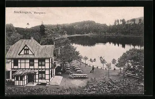 AK Säckingen, Gasthaus am Bergsee