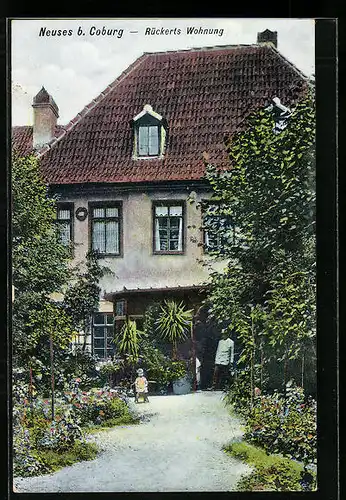 AK Neuses b. Coburg, Rückerts Wohnung