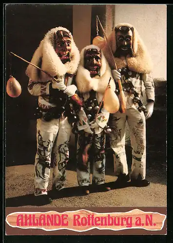 AK Rottenburg a. N., Ahlande, Kostümierte zu Fasching