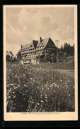 AK Feldberg /Schwarzwald, Ortspartie mit Hotel Feldberger Hof