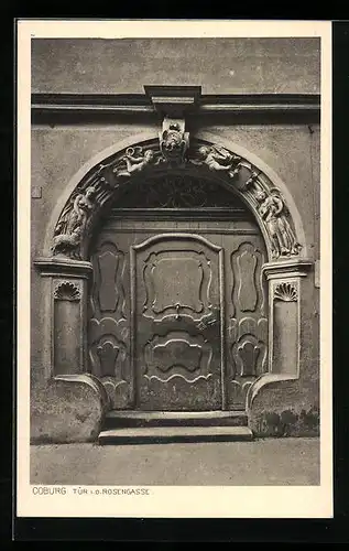 AK Coburg, Tür in der Rosengasse