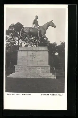 AK Berlin-Karlshorst, Reiterdenkmal