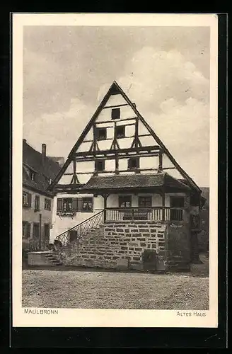 AK Maulbronn, Altes Haus, Strassenansicht