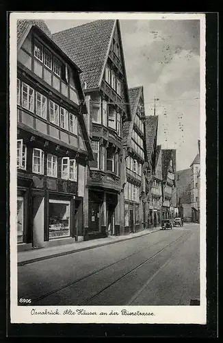 AK Osnabrück, Alte Häuser an der Bierstrasse