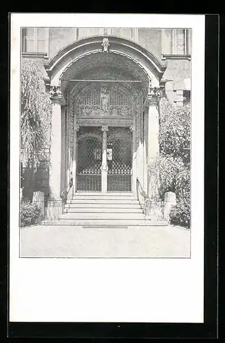 AK Berlin-Friedenau, Portal des Gymnasiums