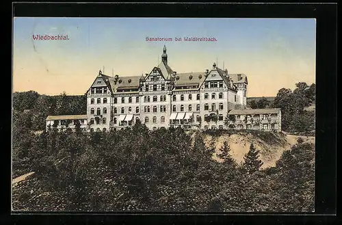 AK Wiedbachtal, Sanatorium bei Waldbreitbach