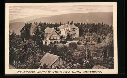 AK Bärenfels b. Kipsdorf, Blick auf Diakonissenheim