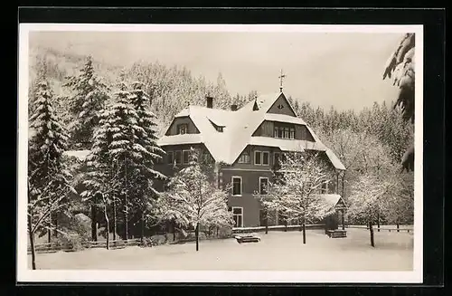 AK Waldbärenburg-Kipsdorf, Blick auf Erzgebirgsheim