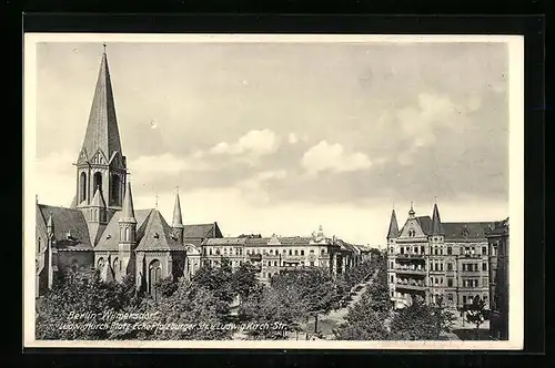 AK Berlin-Wilmersdorf, Ludwigkirch Platz Ecke Pfalzburger Strasse u. Ludwig Kirch-Strasse