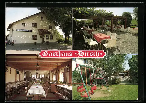 AK Leutkirch-Heggelbach, Gasthaus Hirsch, Bes. Fam. H. u. R. Jost