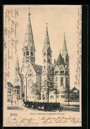 AK Berlin, Kaiser Wilhelm-Gedächtniskirche