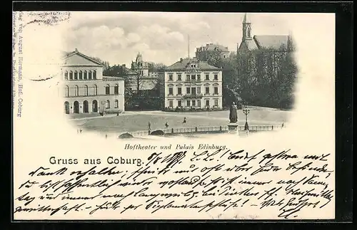 AK Coburg, Hoftheater und Palais Edinburg