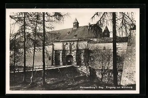 AK Weissenburg i. Bay., Eingang zur Wülzburg