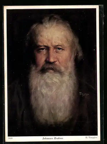 Künstler-AK Johannes Brahms, Portrait des Komponisten