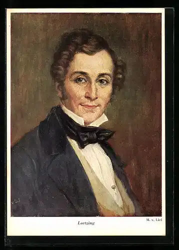 Künstler-AK Portrait des Komponisten Lortzing