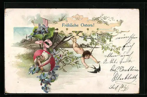 AK Osterengel jagt Schwalbe zu Ostern