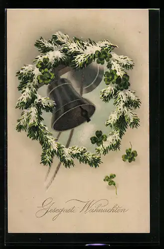 AK Glocken läuten zu Weihnachten