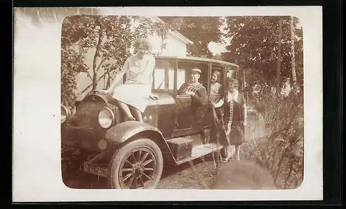 Foto-AK Mercedes Benz Auto, Kfz-Kennzeichen IZ-18296