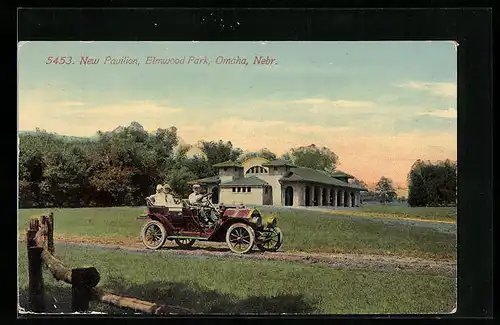 AK Omaha, Auto im Elmwwod Park, New Pavilion