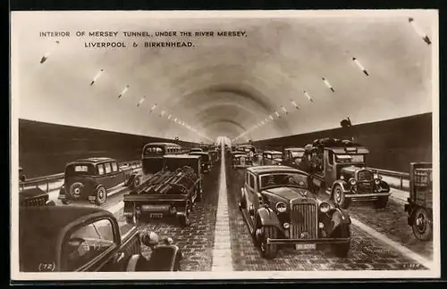 AK Liverpool, Auto-Verkehr im Mersey Tunnel