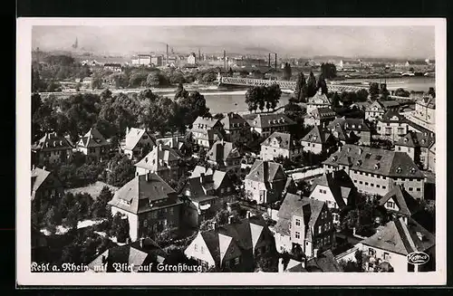 AK Kehl / Rhein, Panoramablick auf die Stadt